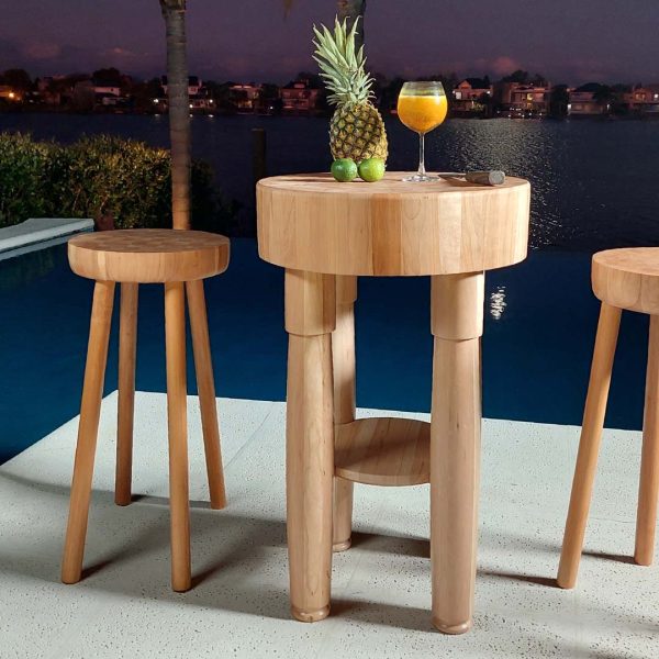 Butcher Block Malibu Redonda